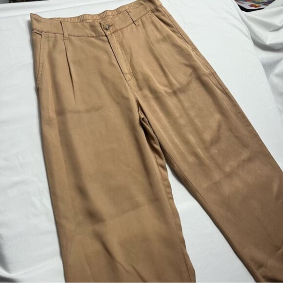Tribal Tan Wide Leg Palazzo Pants High Waisted Trousers 8 - Picture 3 of 10